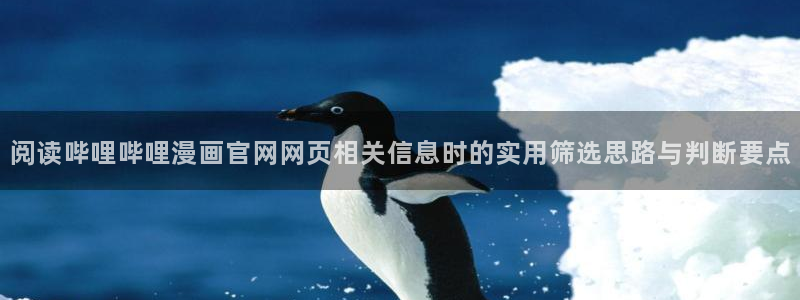 漫蛙漫画最新更新:阅读哔哩哔哩漫画官网网页相关信息时的实用筛选思路与判断要点
